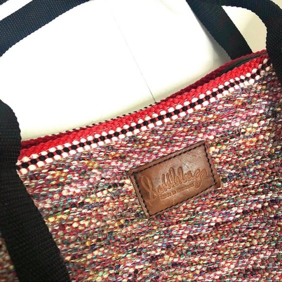 ❌SOLD❌Vintage Saddlebags Woven Duffel Bag - Picture 5 of 9